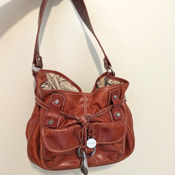 Francesco Biasia Brown Leather Handbag - Picture 2 of 10